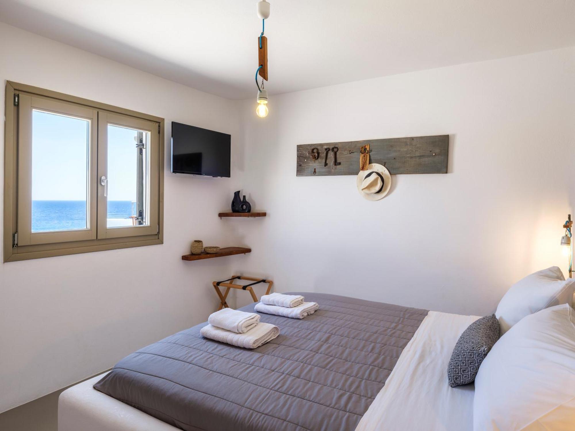 Sea Rock & Sky Private Mykonos Residence Merchia Beach 외부 사진