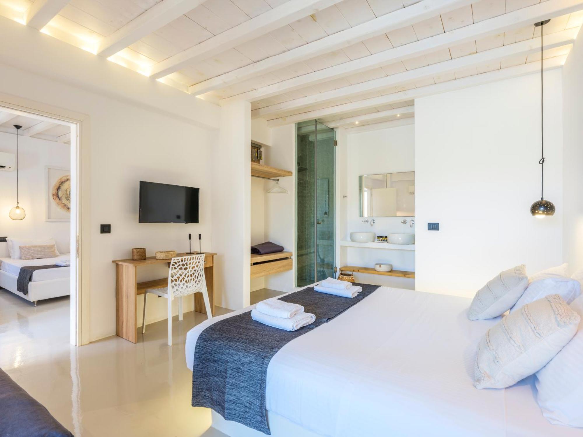 Sea Rock & Sky Private Mykonos Residence Merchia Beach 외부 사진